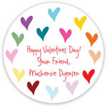 Valentine's Day Gift Stickers by Little Lamb Designs (Forever Hearts)